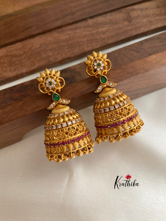 AD Matte Jhumkas E199