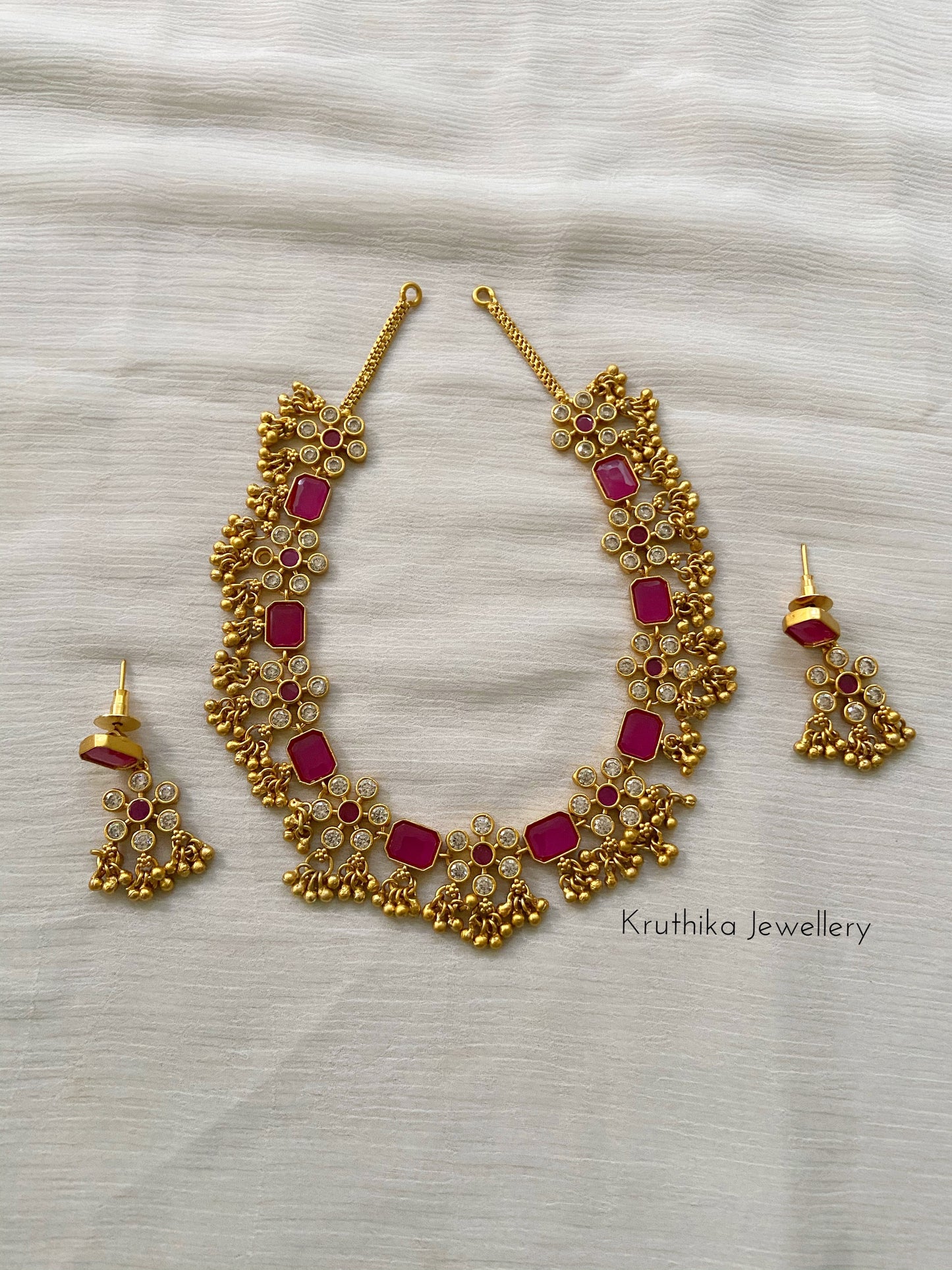 AD ghunghroo necklace NC248