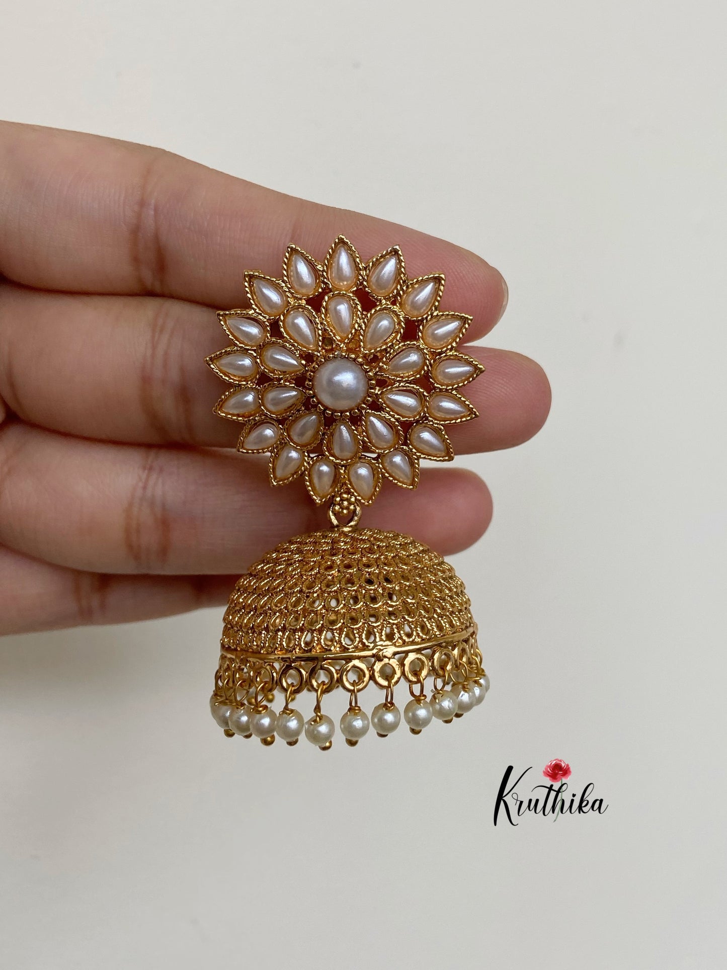 Stone chakra Jhumkas E149