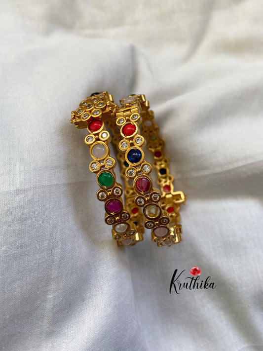 Navaratna bangles B36