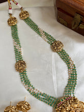 Green onyx beads Lakshmi Haaram LH542