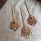 AD Gold finish maang tika Mt118