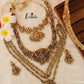 Antique Lakshmi Peacock Jadau Haaram and Jip Belt Set BS010