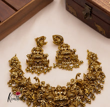 Premium Nagas Lakshmi peacock necklace NC915