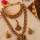 Timeless Lakshmi CZ Set with Diamond Vaddanam BS015