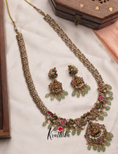 Victorian Lakshmi Pastel beads haaram LH498