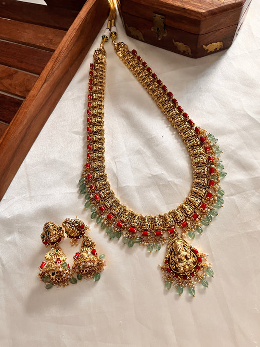 Lakshmi coral beads Haaram LH528