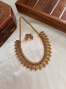 Lakshmi flower kasu necklace NC1014