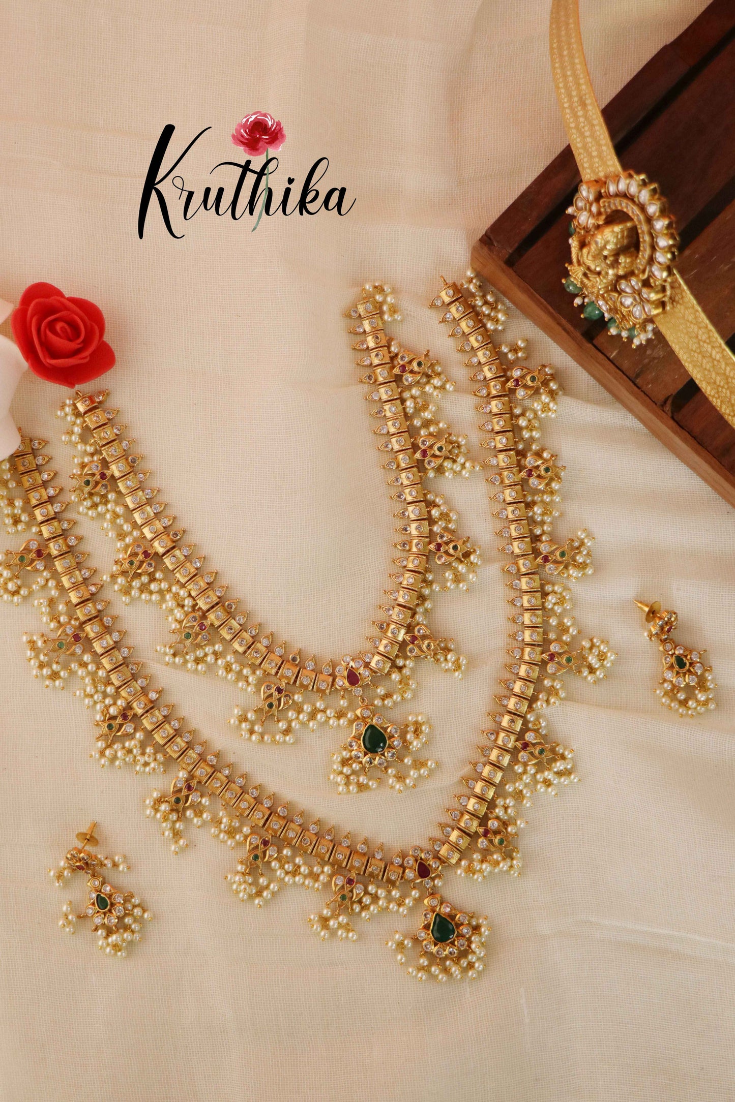 Light Weight Lakshmi Belt with Guttaposalu Necklace BS020