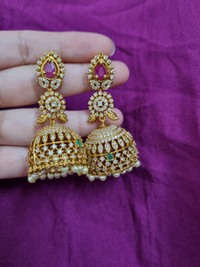 AD mango jhumkas E226