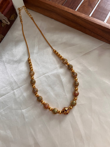 Premium stones beads chain NC1018
