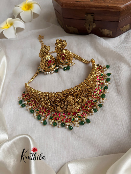 Premium Jadau Lakshmi Devi choker NC918