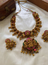 Lakshmi Devi jadau nagas peacock necklace NC904