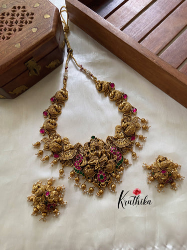 Premium Jadau Radha krishna necklace NC889