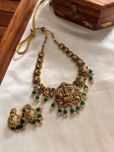 Lakshmi peacock necklace NC1053 (2 color options)