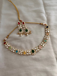 Premium Navaratna kundan necklace NC992