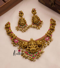 Premium Jadau Lakshmi Devi peacock necklace NC776