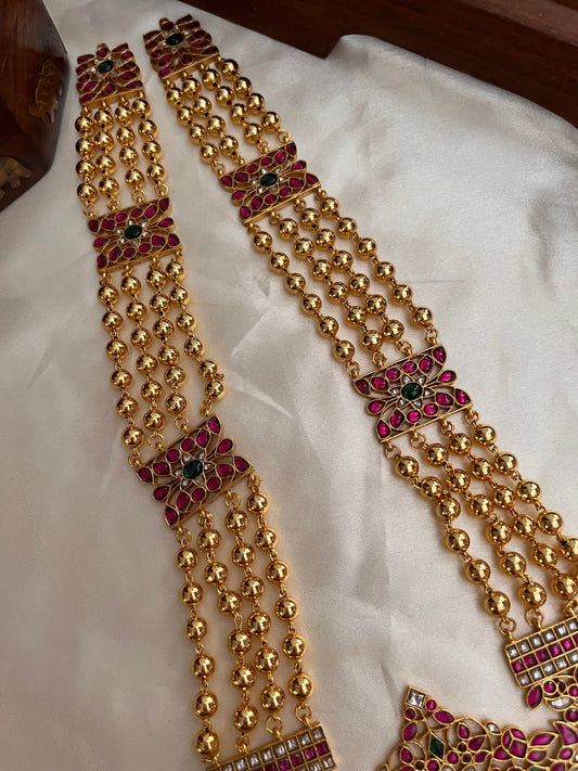 Premium Jadau Balls Rani Haaram LH512