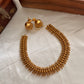 Traditional No stone gold replica leaves necklace NC952