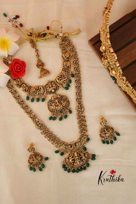 Antique Finish Lakshmi and Victorian Belt Set BS005