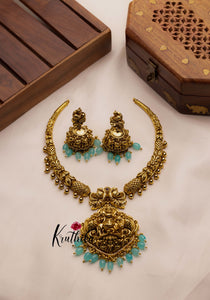 Premium krishna Blue beads necklace NC919