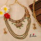Victorian Lakshmi Beads Necklace with Peacock Haaram BS007