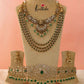 Victorian Lakshmi Beads Necklace with Peacock Haaram BS007