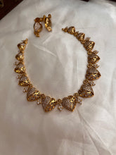 Simple AD hearts necklace NC995