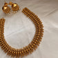 Traditional No stone gold replica leaves necklace NC952
