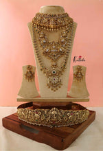 Grand Lakshmi Peacock Choker and Haaram Set with Beads Hip Belt BS009