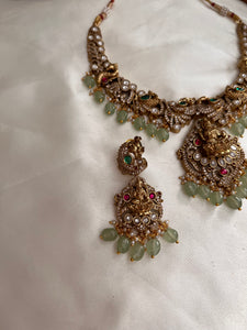 Victorian Lakshmi Pastel beads Necklace NC962