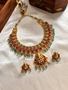 Lakshmi coral beads necklace NC1052