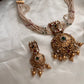 Pearls choker with antique pendant NC1009