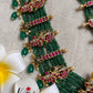 Premium Jadau multi layer green beads Haaram LH545-Pre Booking 15 days