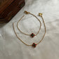 Simple Jadau Anklets Paayal A15