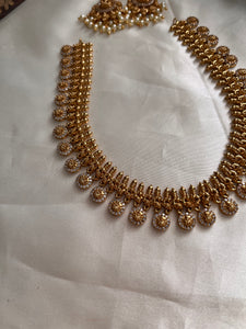 CZ kasu necklace NC1026