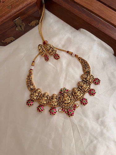 Antique Jadau Lakshmi necklace NC994