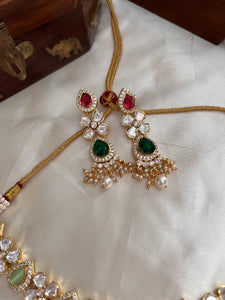 Premium Navaratna kundan necklace NC992