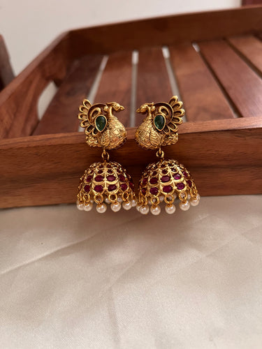 Kemp peacock earrings E254