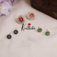 Beautiful Sparkling Floral Radiance Changeable Ear Studs E538