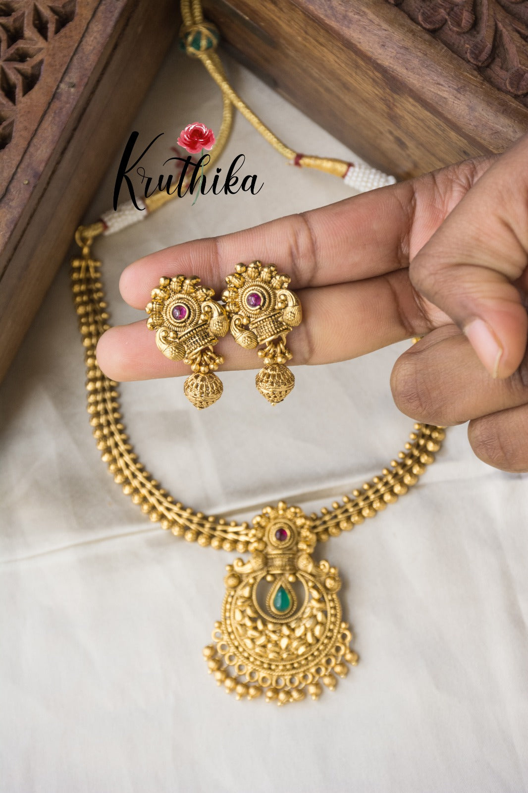 Simple Kemp pendant chain set NC956
