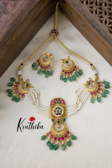 Jadau Pearls Choker Set NC938