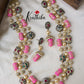 3 lines beads Haaram with earrings LH446 (colors available)
