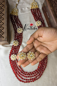 Ahmedabadi Jadau kundan haaram set LH492