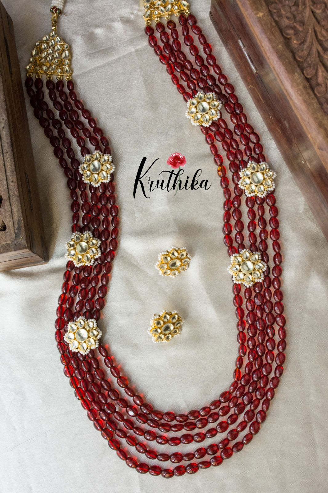 Ahmedabadi Jadau kundan Haaram set LH492