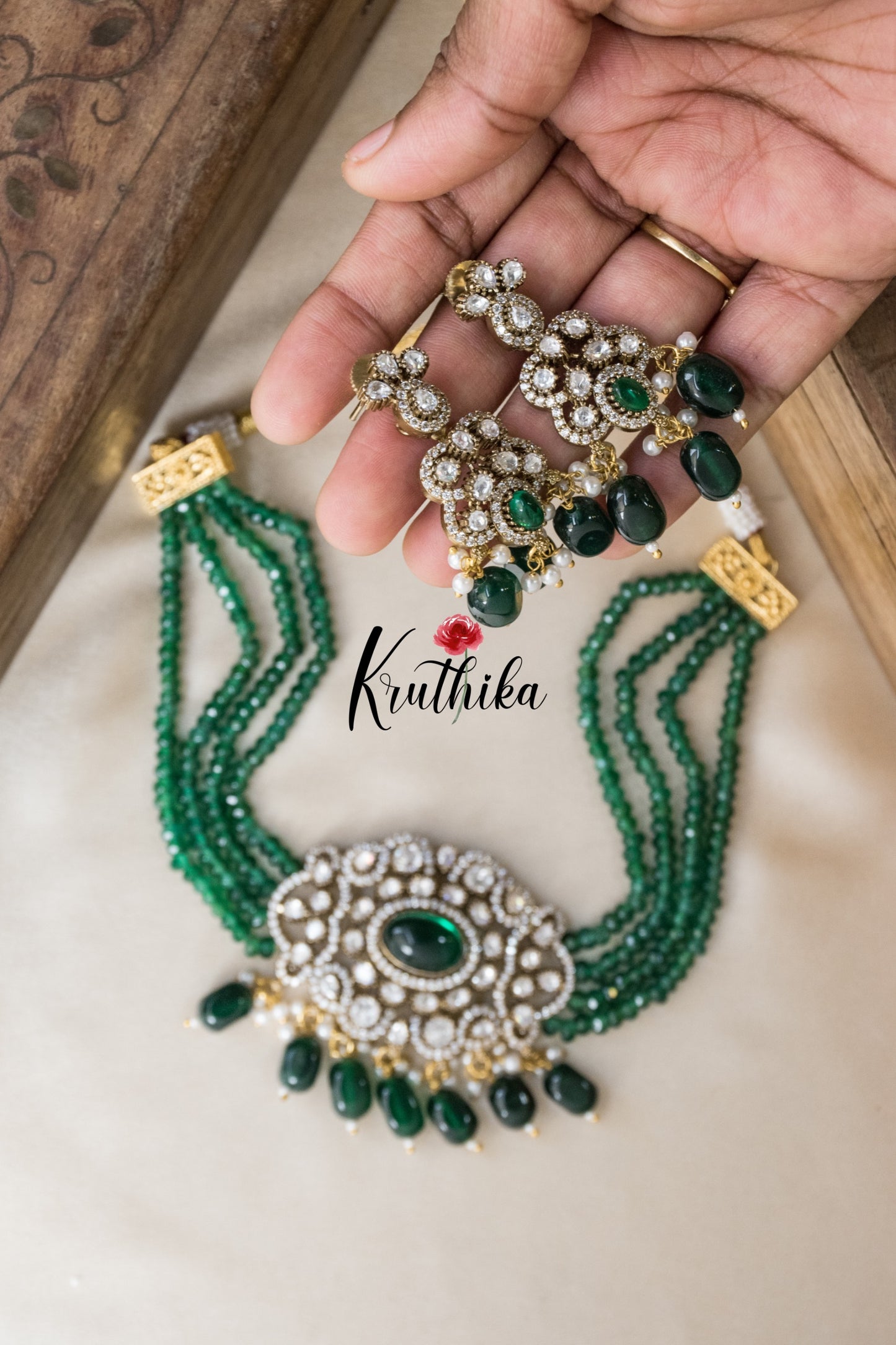 Victorian choker set NC976 (3 color options)