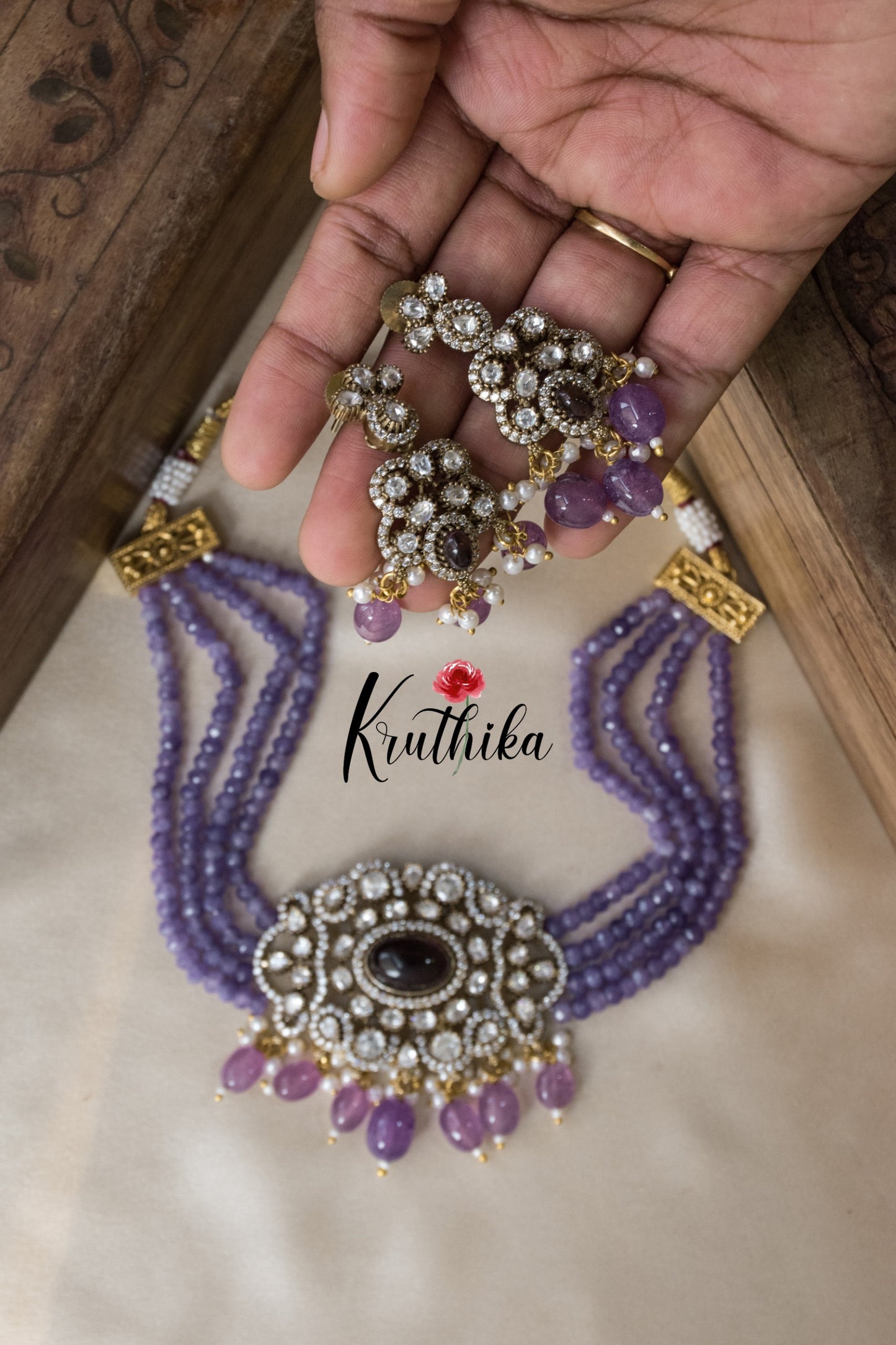 Victorian choker set NC976 (3 color options)