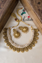 Cluster pearl lakshmi necklace NC983