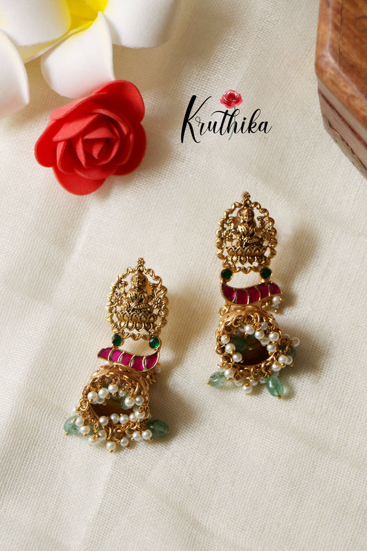 Antique Jadau Lakshmi beads Maala LH521