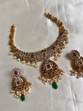 AD multi stone necklace NC1068